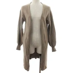 ビーミングバイビームス B:MING LIFE STORE by BEAMS プラチナ platinum ニット カーディガン 長袖 ロング丈 アンゴラ混 無地 one 茶 ブラウン トップス /BT