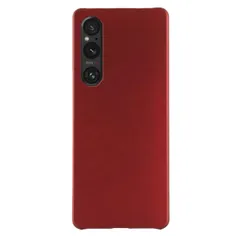 Xperia 1 V ケース SO-51D SOG10 エクスペリア1 マーク5  耐衝撃 シンプル さらさら ハード ケース 【Color】 ワインレッドのサムネイル