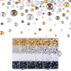 【数量限定】手芸用品 封入素材 UVレジン アクセサリーパーツ ジェルネイル DIY用 ジュエリー マーメイドパール デコ用パール ハンドメイド アクセサリー材料 装飾 ネイルアートパール パールストーン 3mm/4mm/5mm/6mm/8mm/10mm ハー