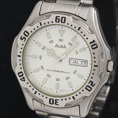 SEIKO】ALBA メンズ腕時計 V732-0N60 10気圧防水 稼働品 - メルカリ
