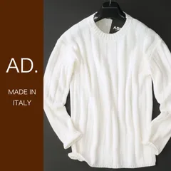 dr076●S●M●L●XL●選択可●ミラノの街着ブランド●イタリア製●「AD.メイドインイタリー」●リブニットセーター●ドルモアやザノーネ、ポロラルフローレンお好きな方も●メンズ