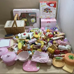 ★ Mother garden マザーガーデン 知育玩具 木製おままごと  まとめ商品 スイーツセット、ピクニックバスケット、調理器具、野菜 など ごっこ遊び  13.0kg