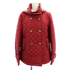 バーバリーブルーレーベル BURBERRY BLUE LABEL フーディキルティングジャケット 2WAY ダブル 38 赤 レッド /DF ■OSのサムネイル