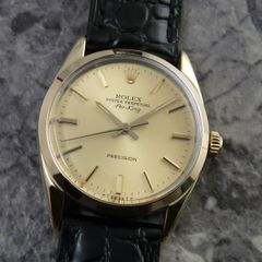 ROLEX エアキング オイスターパーペチュアル 5520 ゴールド ダイヤル 希少 1984年 ロレックス Air king ヴィンテージ アンティーク時計 自動巻き Cal.1520 シャンパンゴールド