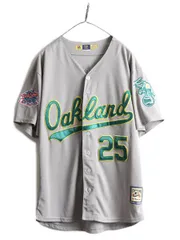 C198【MLB】ゲームシャツユニフォーム【5XL】オークランドアスレチックス