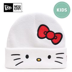 ニューエラ【ＮＥＷ ＥＲＡ】Kid's ベーシック カフニット HELLO KITTY ハローキティ ホワイト ビーニー キッズ 子供 帽子 Youth ユース サンリオ コラボ キャラクター