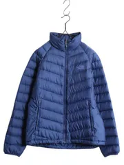 【お得なクーポン配布中!】 ノースフェイス ナイロン ダウン ジャケット レディース M / The North Face アウトドア フルジップ 550フィル ブルゾン パッカブル ブルー