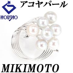 ミキモト アコヤ真珠 ブローチ K14ホワイトゴールド MIKIMOTO 中古 宝正 901283