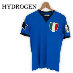 HYDROGEN ハイドロゲン ブロンザージ 半袖Tシャツ XS メンズ 古着 カットソー ワッペン ドクロ bronzaji 小さめ 細身