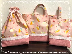 レッスンバッグ上靴袋お着替え袋3点セット♡