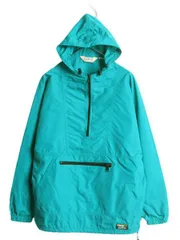 【お得なクーポン配布中!】 90s エルエルビーン ナイロン アノラック フード パーカー ジャケット メンズ M 程/ 古着 オールド LLBEAN アウトドア ハーフジップ マンパ