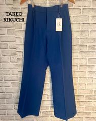 【春夏の爽やかスタイル】tk.TAKEO KIKUCHI カラーワイドフレアパンツ｜ライトブルー Free