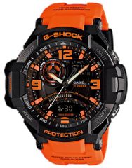 SEIKO LORUSアナデジハイブリット100m防水欧米モデル オレンジベルト 