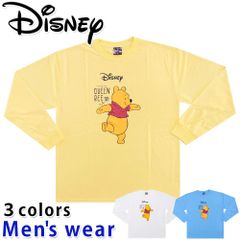 ディズニー 長袖 Tシャツ メンズ くまの プーさん ワイド アニメ グッズ DY1-3915A