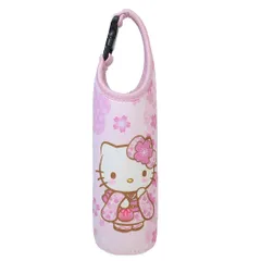 ハローキティ ペットボトルホルダー ペットボトルカバー600 桜 和柄 サンリオ ナカジマ アウトドア雑貨 キャラクター グッズ 