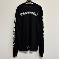 CHROME HEARTS Scroll Label クロムハーツ スクロールラベル 黒 ブラック 長袖 Tシャツ ロンT トップス カットソー メンズ レディース Lサイズ 極美品