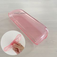 アイコス イルマ / イルマi専用 IQOS ILUMA TPU製 ソフト やわらか カバー ケース 着せ替え 衝撃保護 クリア レッド 赤 赤色 半透明