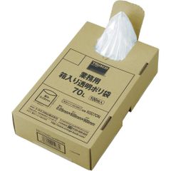 【特価セール】0.05×70L 透明箱入 業務用ポリ袋 100枚入 まとめ買い X0070N TRUSCOトラスコ