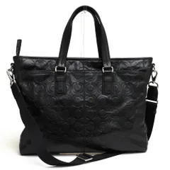 【美品】COACH コーチ70253 オプアートビジネスバッグ　2way A4 COACH コーチ 70253 オプアート 2WAY トートバッグ レザー