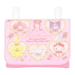 【新品】ポケットポーチ サンリオキャラクターズ ハローキティ キティ クロミ マイメロディ マイメロ シナモロール ポムポムプリン おでかけポケット 移動ポケット  財布 小物入れ ハンカチ 入れ ティッシュ 子供  キッズ 137453