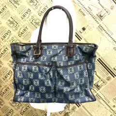 (*)様 【ほぼ未使用美品】ロエベ　デニムバッグ　ウッドビーズ　アマソナ 2025年最新】ロエベ デニム バッグの人気アイテム - メルカリ