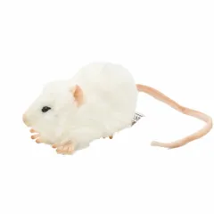 HANSA 白ネズミ27 L27(cm) 5576 ぬいぐるみ ハンサ クリスマス 誕生日 プレゼント 動物 犬 猫 鳥 うさぎ ペンギン アニマル 置物 人形 フィギュア KOESEN ケーセン 大きい マスコット 実物大 大型