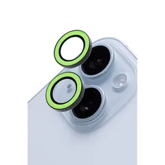 iFace Neo iPhone 15 /15Plus 専用 カメラレンズ カバー 強化ガラス (ネオグリーン)【 iPhone15 iPhone15plus カメラレンズプロテクター カメラフィルム 保護カバー キズ防止 汚れ防止 】