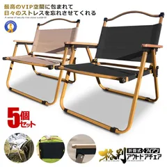 5個セット アウトドア チェア アイアン素材 1人用 折りたたみ キャンプ チェア キャンピング 組立不要 ローチェア キャンプ BBQ レジャー 座椅子 NANAORI 宅配ヤのサムネイル