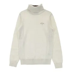 サイズ：S CALLAWAY キャロウェイ  タートルネック ニット セーター 総柄 ホワイト系 [240101316627] ゴルフウェア レディース ストスト