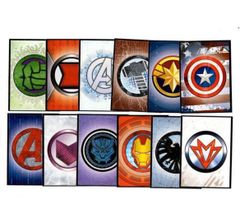 USA直輸入品 アベンジャーズ ロゴステッカー12枚セット【送料無料】