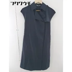 ◇ ◎ Abahouse Devinette アバハウス ドゥヴィネット ベルト付 ノースリーブ コート サイズ2 ネイビー レディース  【中古】 【1107090013787】のサムネイル