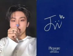 【中古】コレクションカード(男性) TREASURE/パク・ジョンウ(PARK JEONG WOO)/裏面印刷サイン入り/CD「SPECIAL MINI ALBUM [PLEASURE]」(BLUE Ver.)封入セルフィーフォトカード
