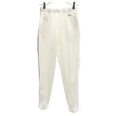 アディダス 70s デサント製 西ドイツタグ ヴィンテージ ロングジャージパンツ M ホワイト adidas レディース