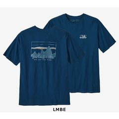 patagonia Tシャツ  M's '73 Skyline Organic Tee 37534 LMBE(LAGOM BLUE) ラゴムブルー   Mサイズ パタゴニア