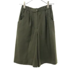 ダックス 日本製 ウール キュロットパンツ 60-86 カーキ DAKS レディース