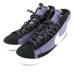 ナイキ スニーカー ミドルカット ブレーザーミッド 630869-001 シューズ 靴 レディース 24サイズ パープル NIKE 【中古】