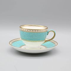 ウェッジウッド WEDGWOOD ユーランダーパウダーターコイズ ティーカップ&ソーサー