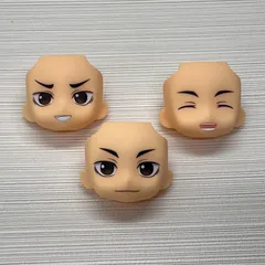 現状品　ねんどろいど 澤村大地 顔パーツ　フェイスパーツ　「通常顔」「真剣顔」「腹黒笑顔」　ハイキュー!!　写真のあるもののみ　バラ売り不可