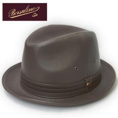 Borsalino シープスキンナカオレ 本革 高級 羊革 日本製 ブラウン系