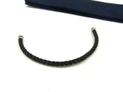 ■美品■ FRED フレッド フォース10  ブレスレット用 スティールケーブル 表記サイズ 15 レディース メンズ ブラック系 FI8710