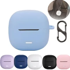 【特価商品】FOR Redmi Buds 6 lite イヤホンケース【2025新型-紛失防止フック付き】シリコン素材 キズ防止 落下防止 紛失防止 耐衝撃 全面保護 防水 防塵 軽量 ワイヤレスイヤホン ケース (水色)