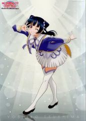 [중고] 포스터(애니메이션) A3 클리어 포스터 쓰시마 요시코 [러브라이브! 선샤인!! The School Idol Movie Over the Rainbow] 제2탄 예매권 특전