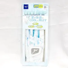 【未使用品】ミズノ　ゴルフグローブ　GOOLGRIP　2枚セット　左手用　ホワイト　23cm☆◆4のサムネイル