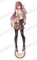 [중고]아크릴스탠드· 아크릴 패널 마키세 홍 리스 그려진 BIG 아크릴 피규어스탠드[STEINS;GATE]
