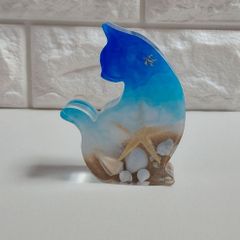 ねこさんのオブジェ(海辺バージョン)