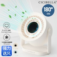 デスクファンPRO 卓上 扇風機 パワフル ミニ扇風機 強風 卓上ファン 軽量 256g 静音 超大風量 小型 Type-C 風量調節 コンパクト 換気 オフィス cicibella