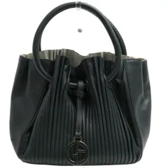 アルマーニ／GIORGIO ARMANI バッグ ハンドバッグ 鞄 トートバッグ レディース 女性 女性用 レザー 革 本革 グリーン 緑  Pleated Leather Bag プリーツのサムネイル