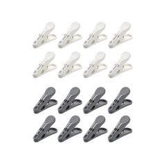 新品 ダイヤ (Daiya) 洗濯バサミ フランドリー Flaundry やさしくつまめるピンチ 16個セット 2種類のピンチ 洗濯ピンチ 強力バネ 跡が付かない つまみやすい 力が入りやすい つけかえシリーズ 交換対応 ホワイト&グレー 横17㎝×縦7cm×