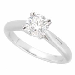 HARRY WINSTON ハリーウィンストン ダイヤモンド(0.70ct F-VS1-3EX) ラウンド ソリティア リング Pt950 プラチナ 日本サイズ約6号 #46 GIA鑑定書【送料無料】指輪 レディース【中古】21190407