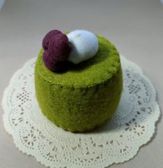 フェルト de 抹茶プリン